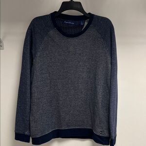 English Laundry Men's Blue and Gray Crewneck Sweatshirt
